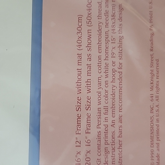 Gallery Collection Crewel Embroidery Kit Bed and Breakfast Scene New Unopened - Picture 4 of 8